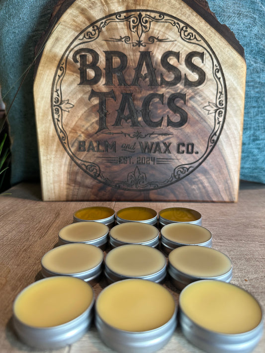 Brass Tacs Superior Mustache Wax — Orange Sandalwood