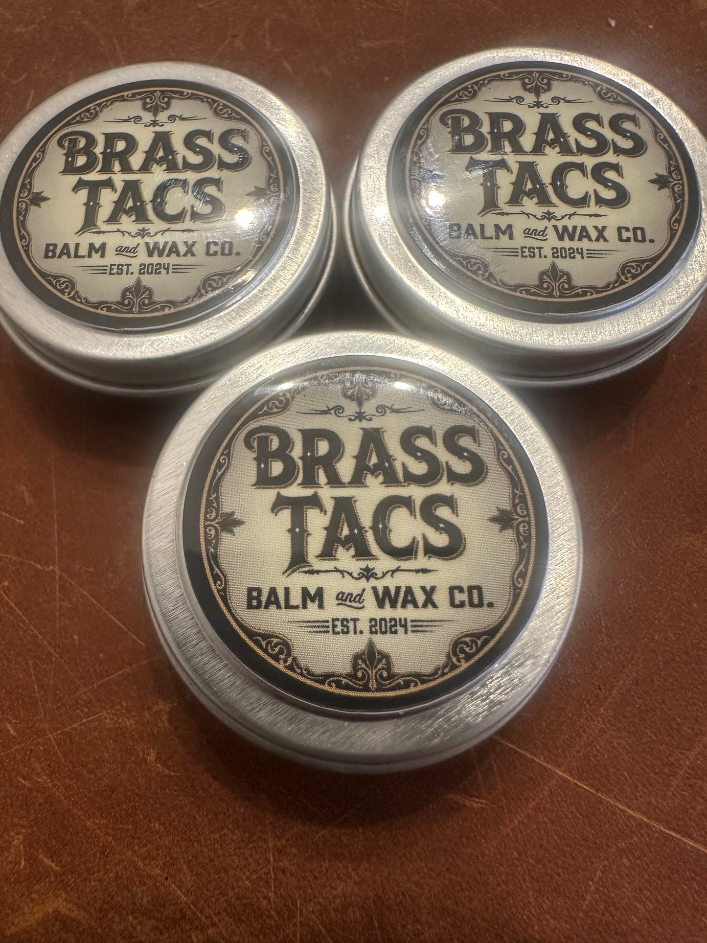 Brass Tacs Superior Mustache Wax — Orange Sandalwood